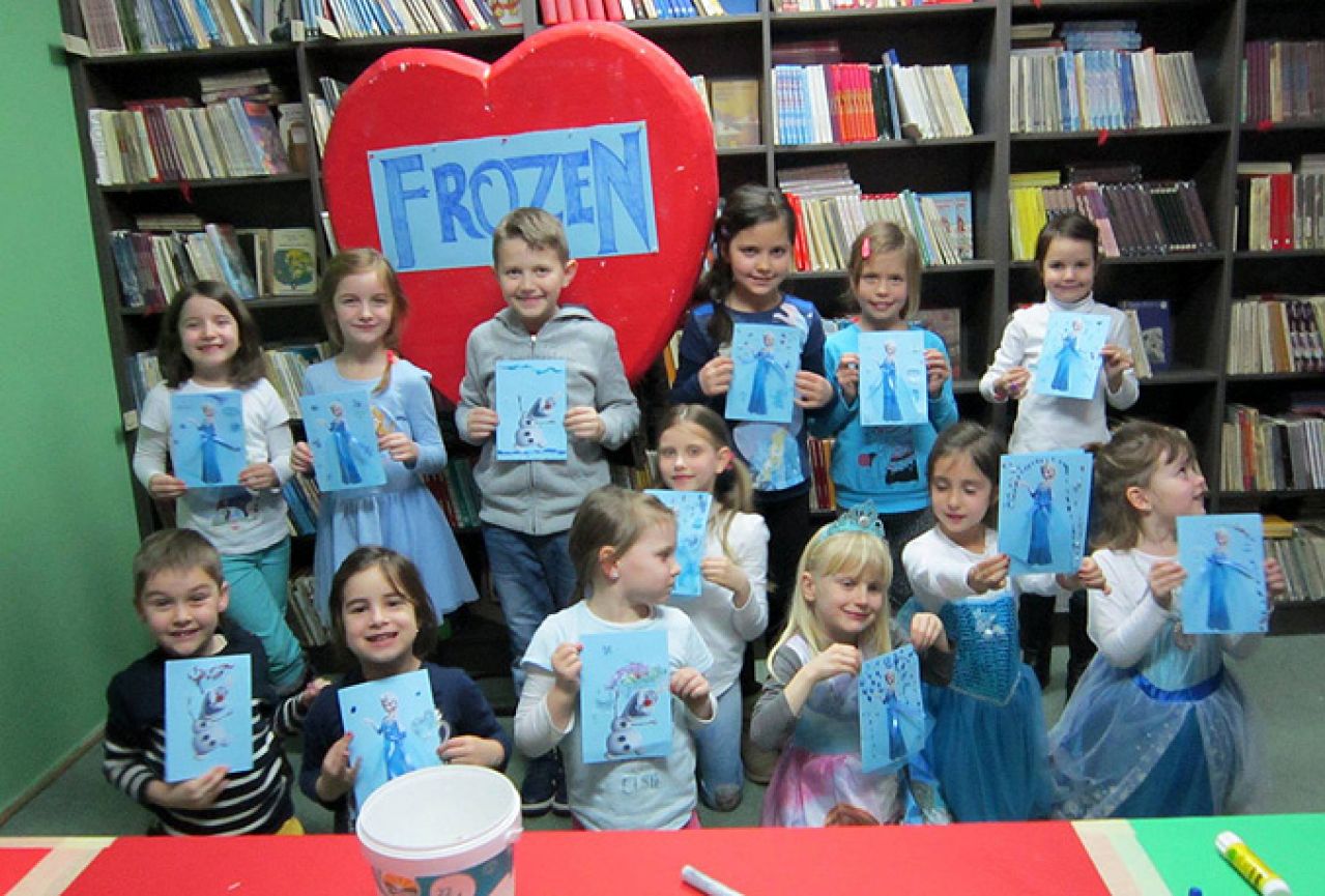 Narodna knjižnica postala 'Snježno kraljevstvo' puno ljubavi i osmijeha