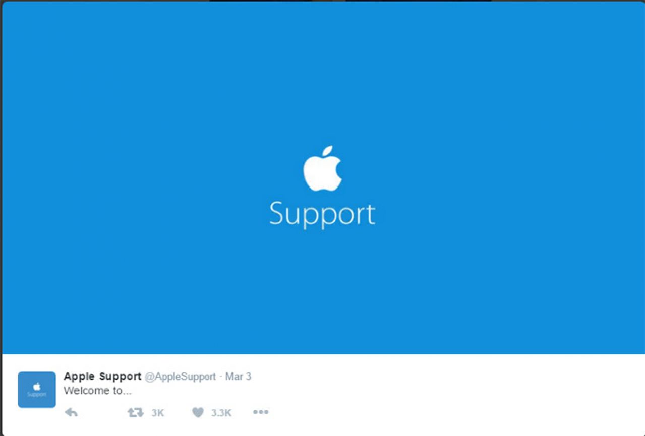 Apple kreirao Twitter profil za korisničku podršku