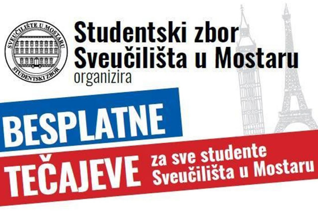 Besplatne tečajeve Sveučilišta u Mostaru pohađa 3.100 studenata