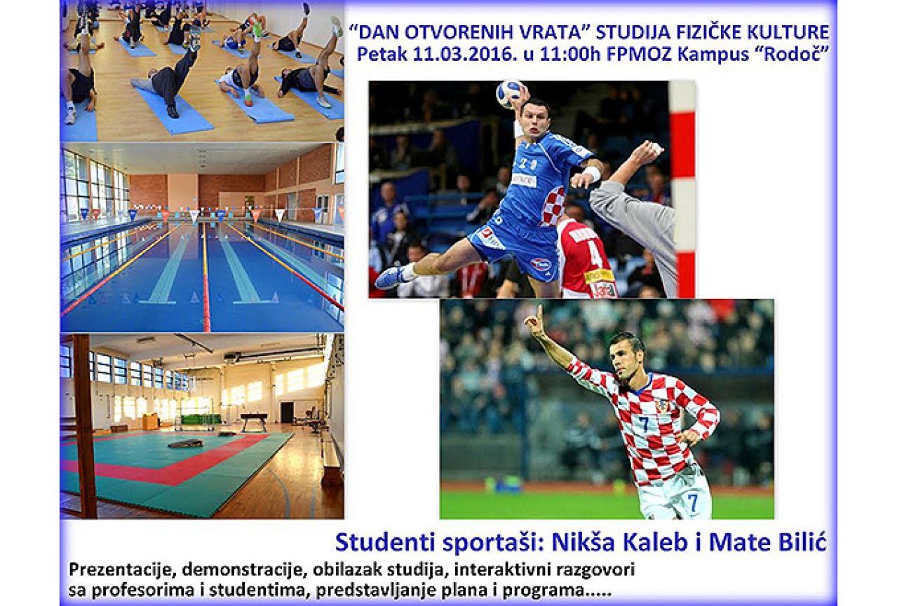 Hrvatski reprezentativci na Danu otvorenih vrata studija fizičke kulture