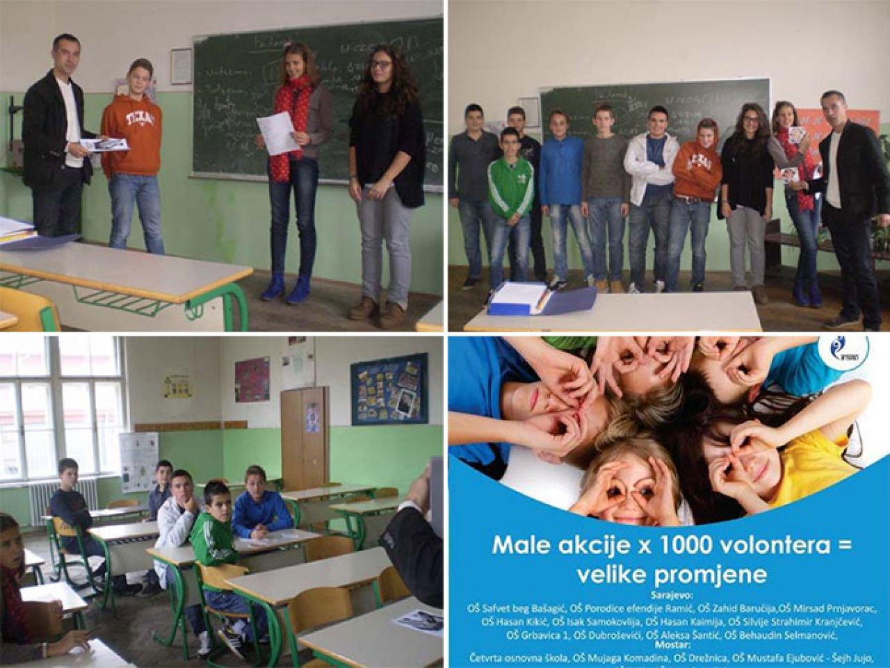 Potvrde za 90 učenika volontera u projektu ''Volontiranje je cool 2015!''