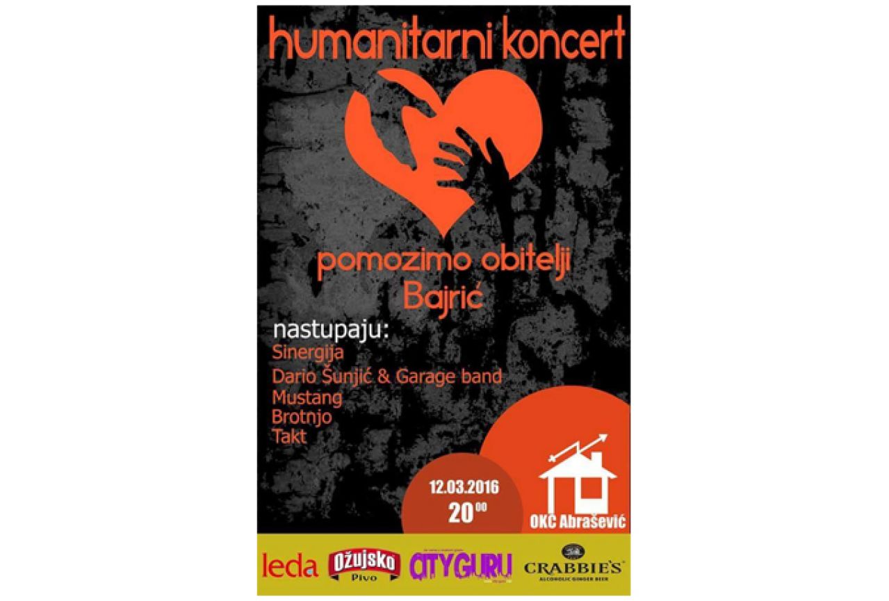 Veliki humanitarni koncert za obitelj Bajrić