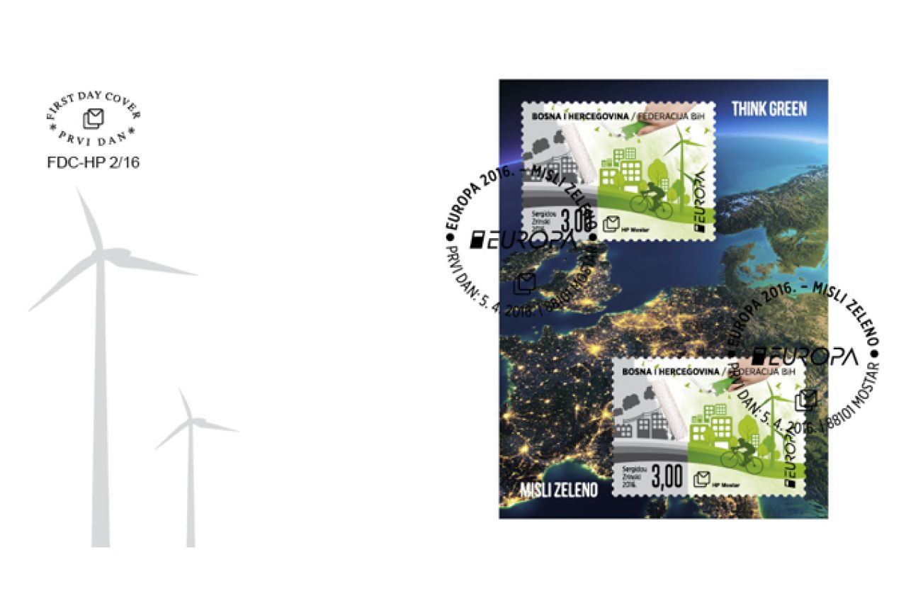 Hrvatska pošta izdala poštansku markicu "Europa 2016. - Misli zeleno"
