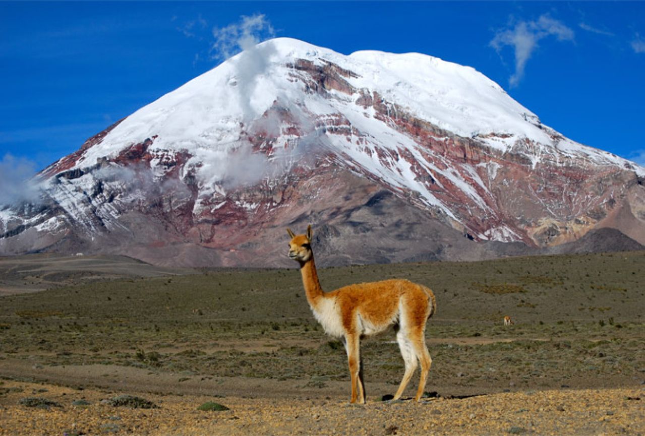 Vrh ekvadorskog vulkana je najdalje od središta Zemlje