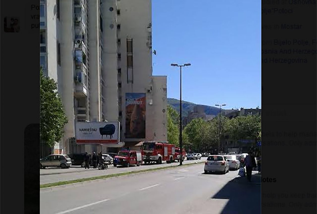 Mostar: Požar u 'Mostarci', nema ozlijeđenih