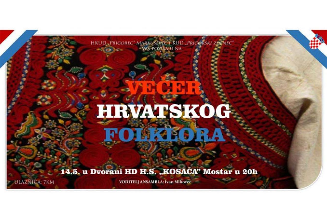 Večer hrvatskog folklora u Mostaru