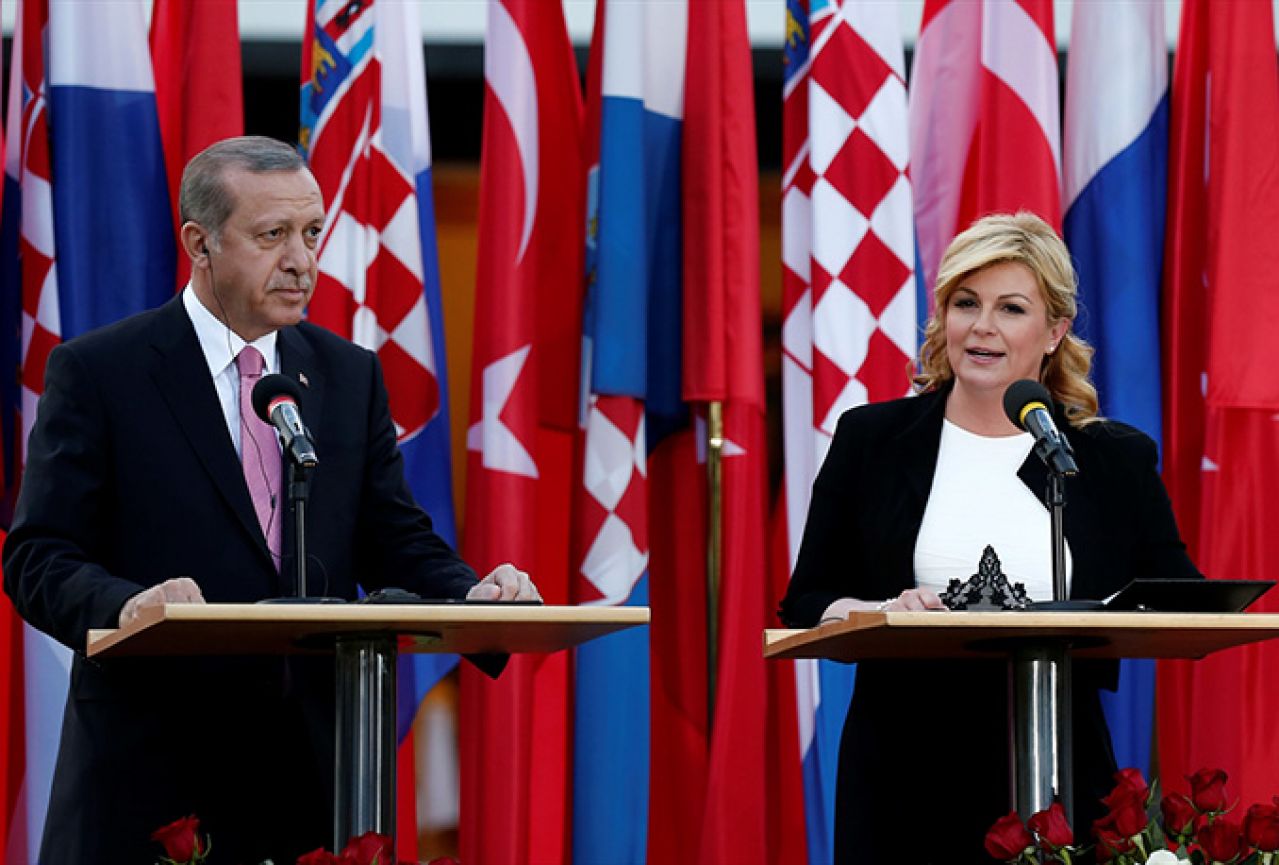 Erdogan i Kitarović za jačanje trilateralne suradnje s BiH