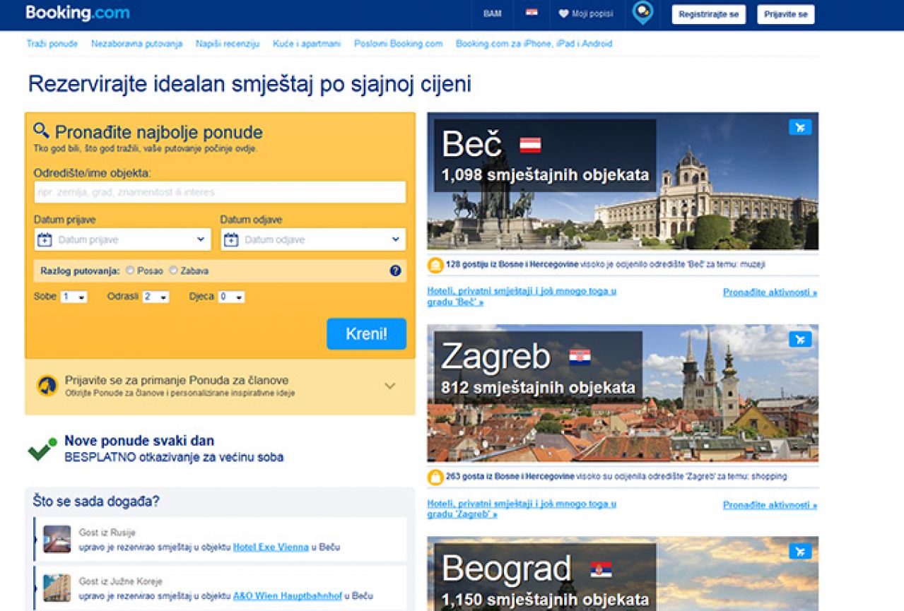 Booking.com pod istragom francuskih i talijanskih poreznih vlasti
