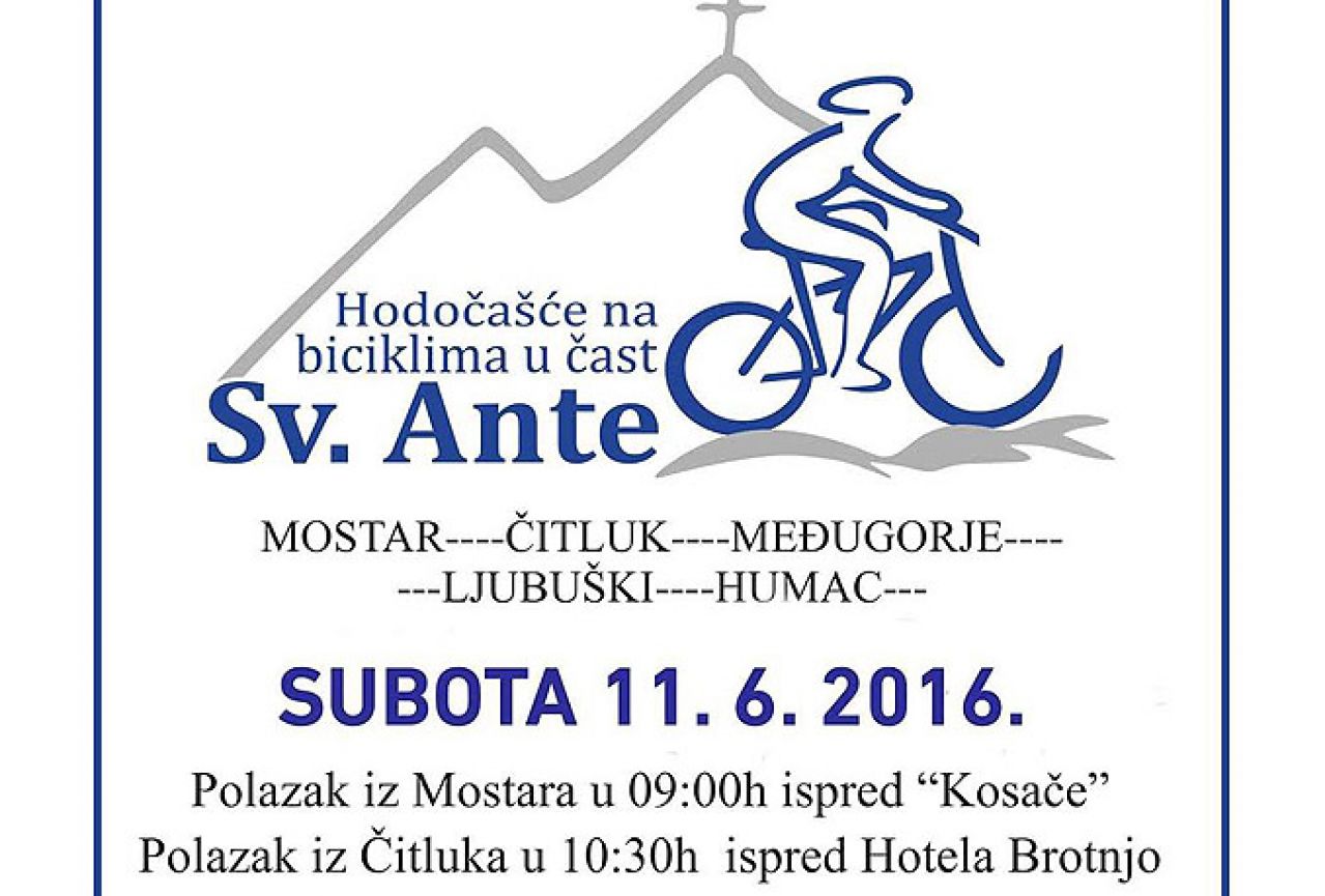 Biciklističko hodočašće u čast sv. Ante