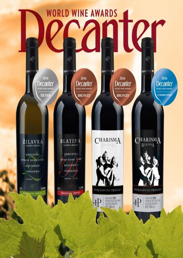 Četiri nagrade za vinariju Hercegovina Produkt