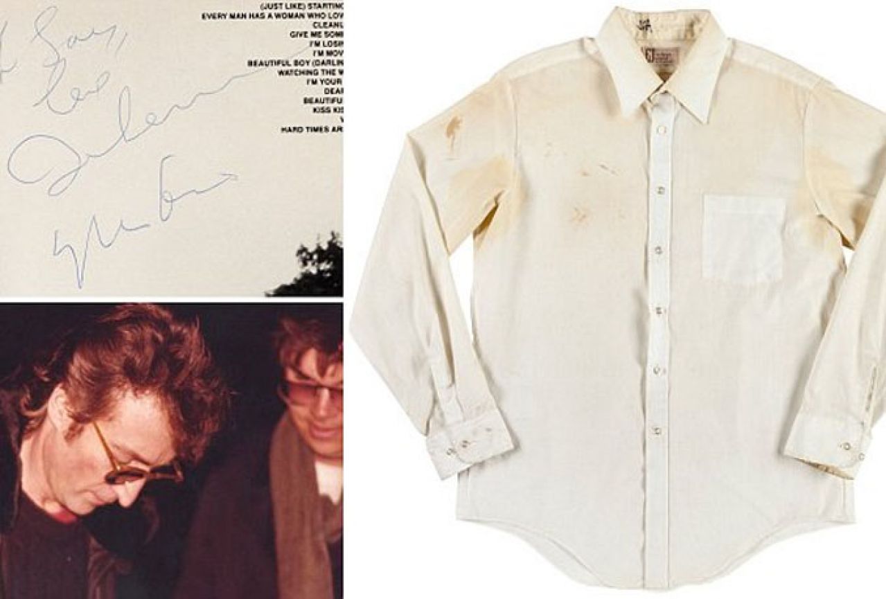 Košulja umazana krvlju Johna Lennona prodana za 31.000 funti