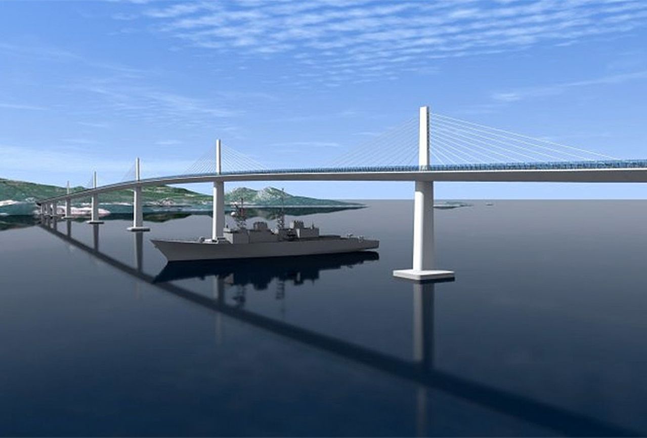 Dostavljene simulacije brodova koji će moći proći ispod Pelješkog mosta