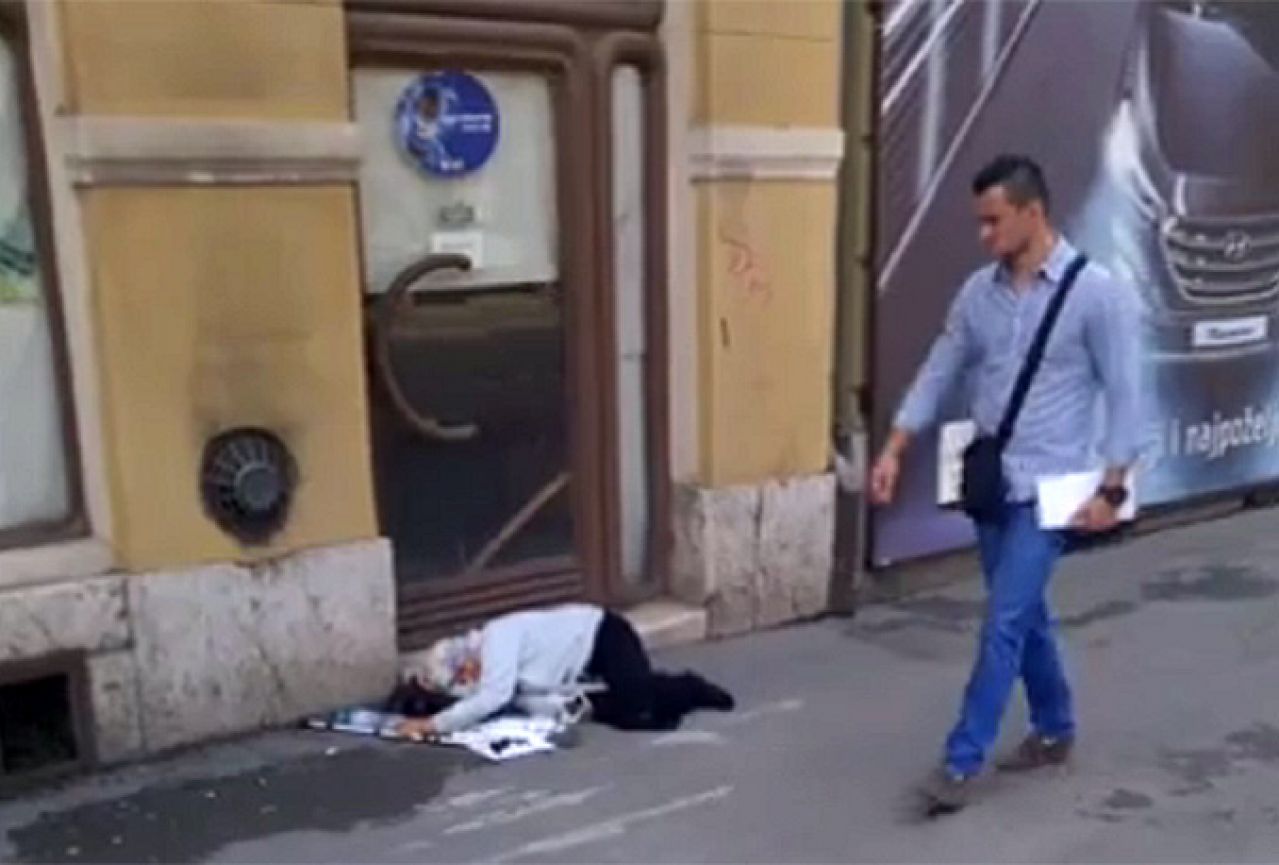 Sarajevo: Žena ležala na pločniku, a građani bezobzirno prolazili pokraj nje