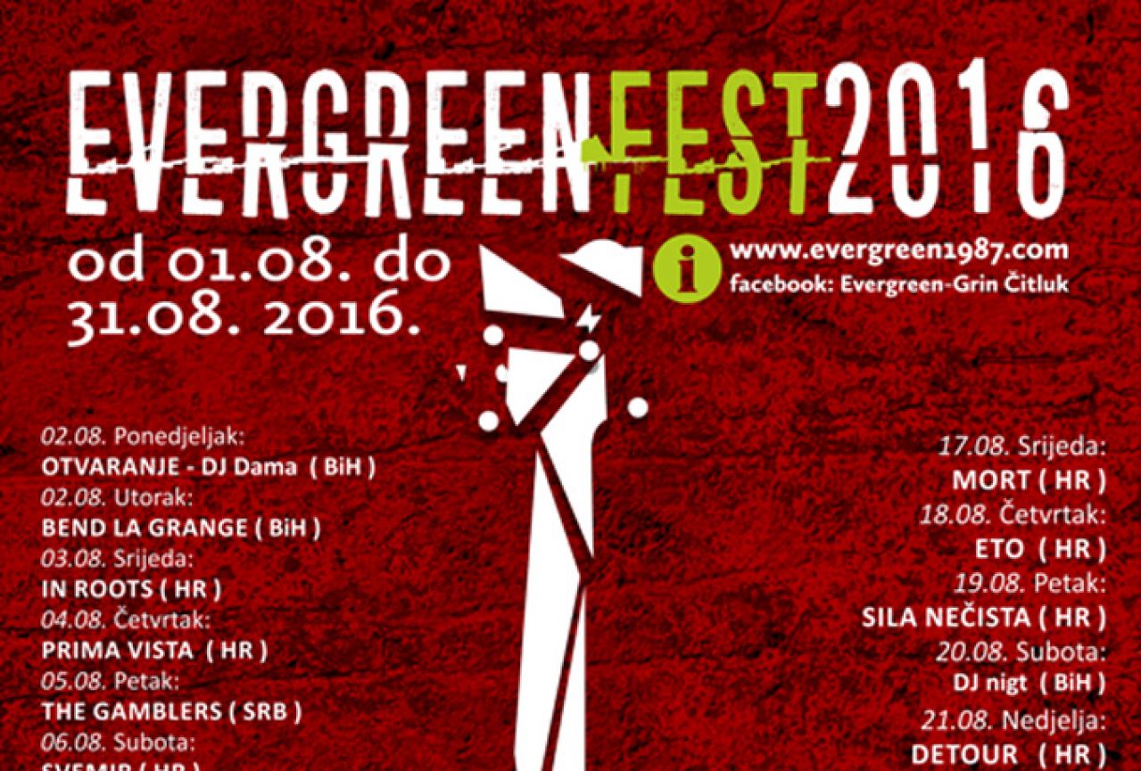 Čitluk: I ove godine bogat program Evergreen Festa