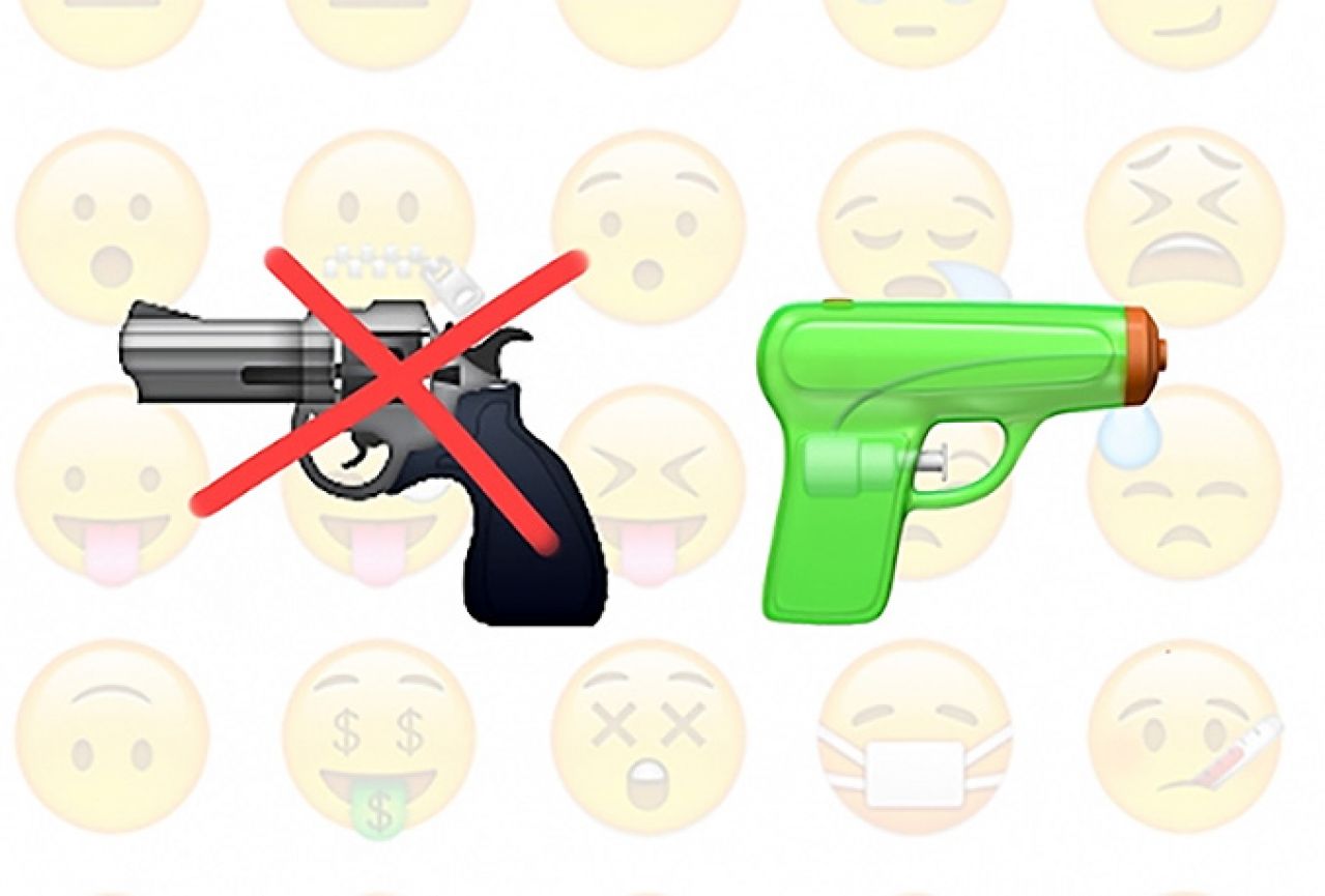 Podrška borbi protiv oružja: Emoje pištolja mijenjaju zelenom igračkom