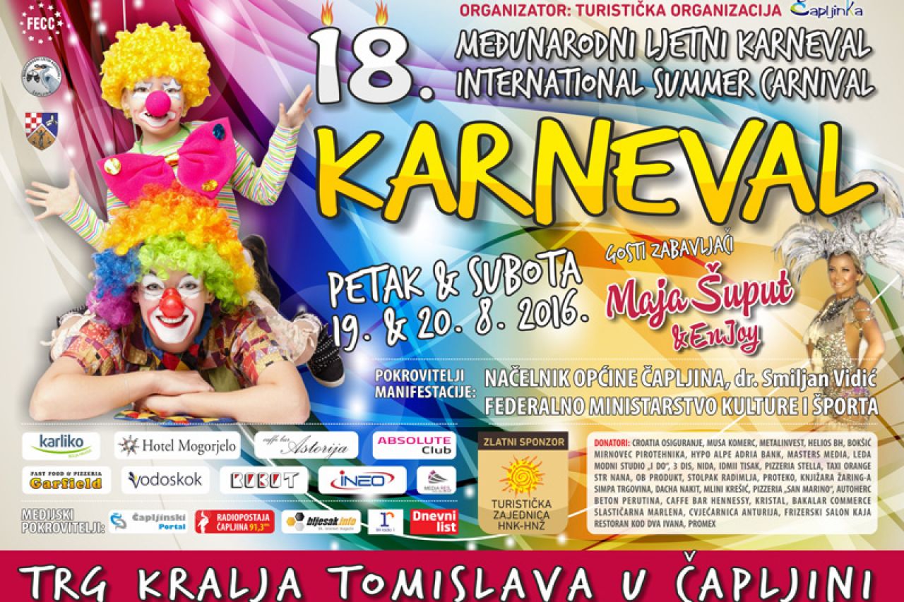 Donosimo detalje Međunarodnog ljetnog karnevala u Čapljini