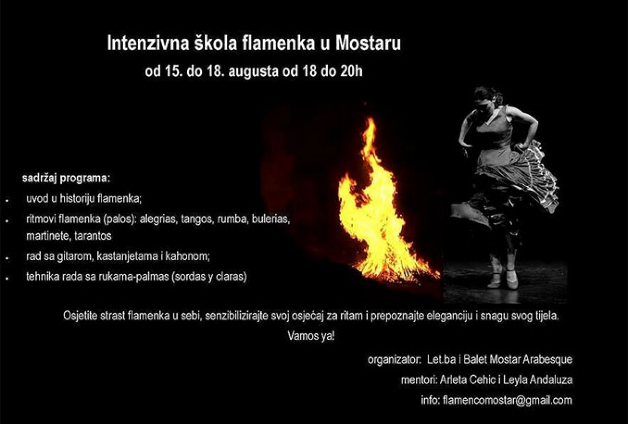 'Osjetite strast u sebi' - Poziv na školu flamenca u Mostaru