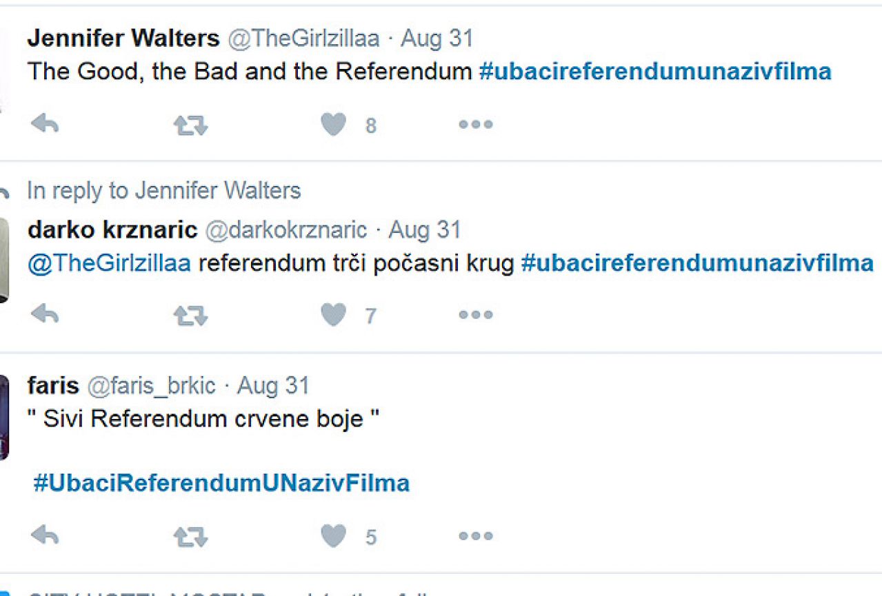 Hit na Twitteru: #UbaciReferendumUNazivFilma