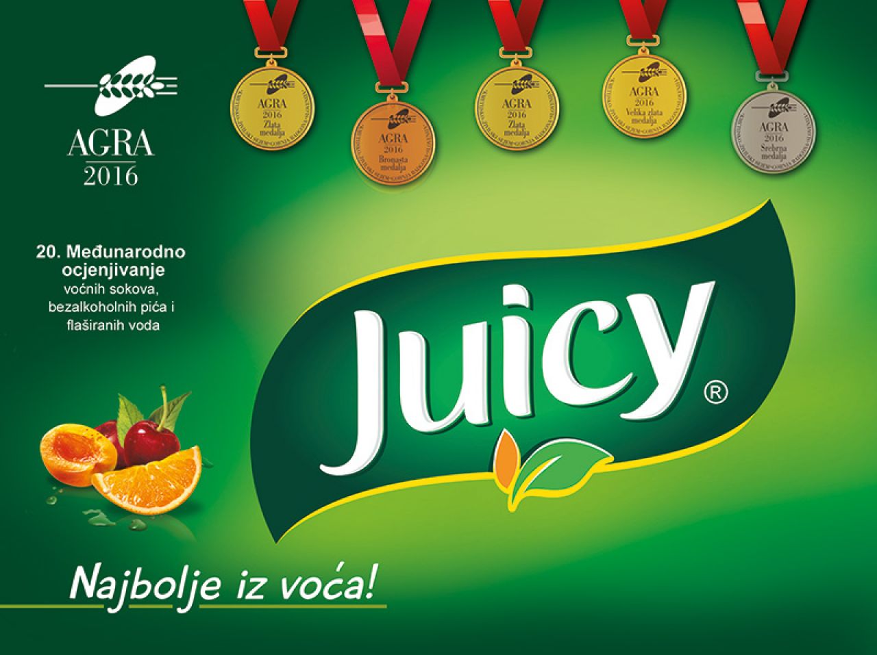 Juicy potvrđuje vrhunsku kvalitetu sokova