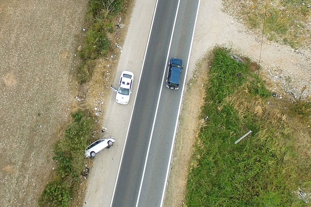 Pogledajte iz zraka prometnu nesreću u Željuši 