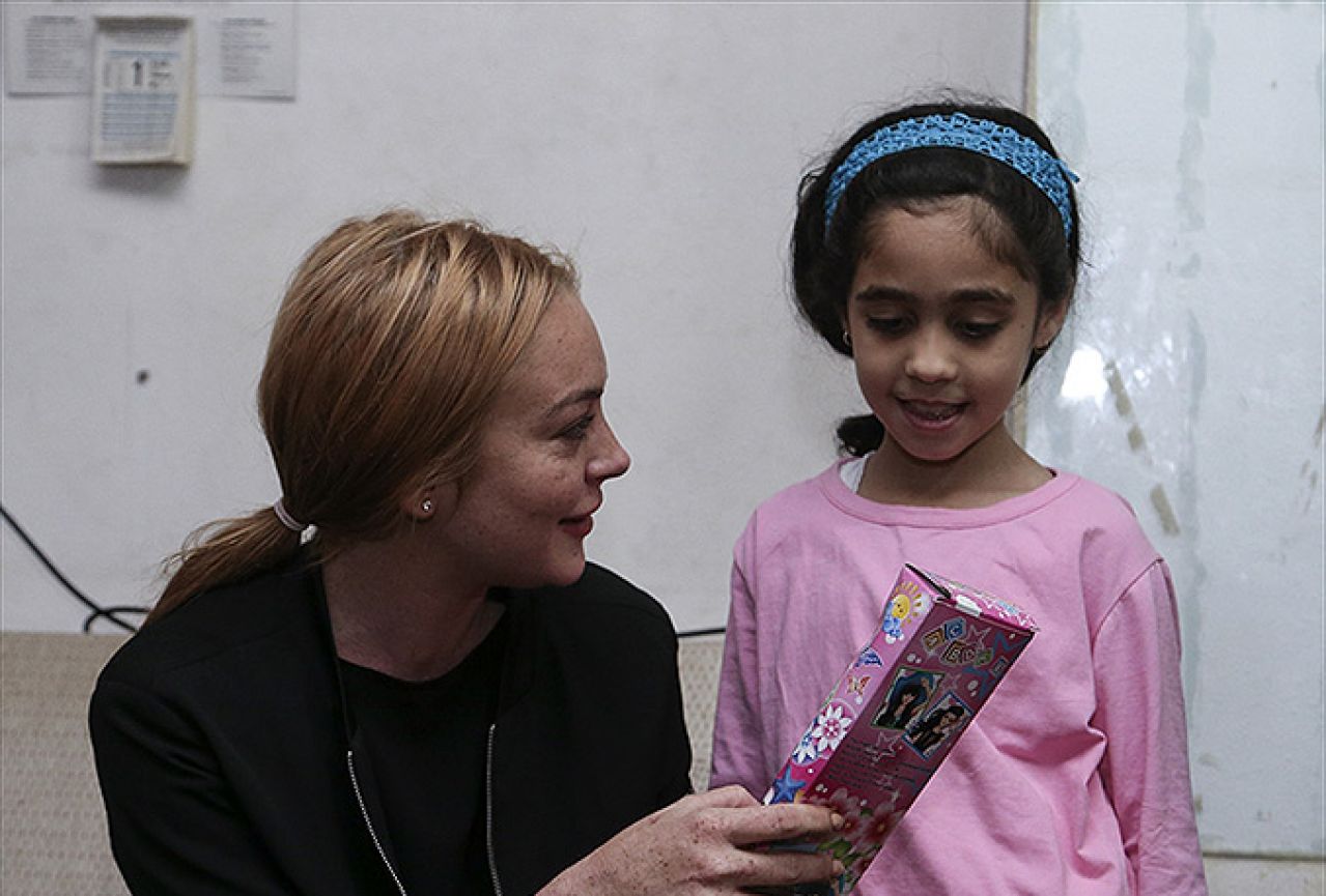 Lindsay Lohan posjetila sirijske izbjeglice