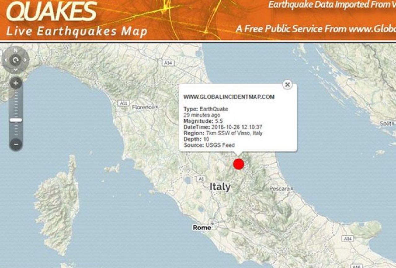 Popis najsnažnijih potresa u Italiji u zadnjih 50 godina