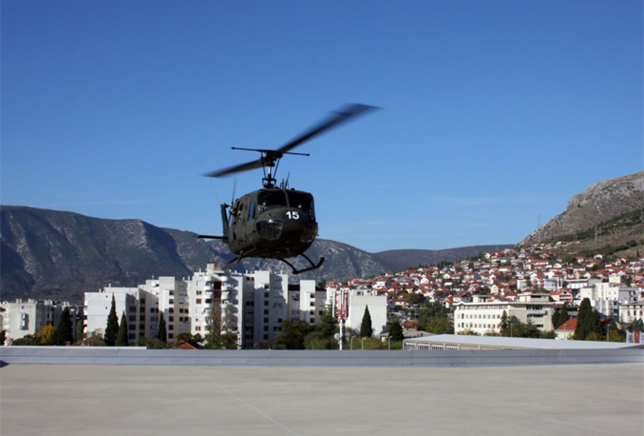 Na heliodrom mostarske bolnice prvi put sletio helikopter s unesrećenim