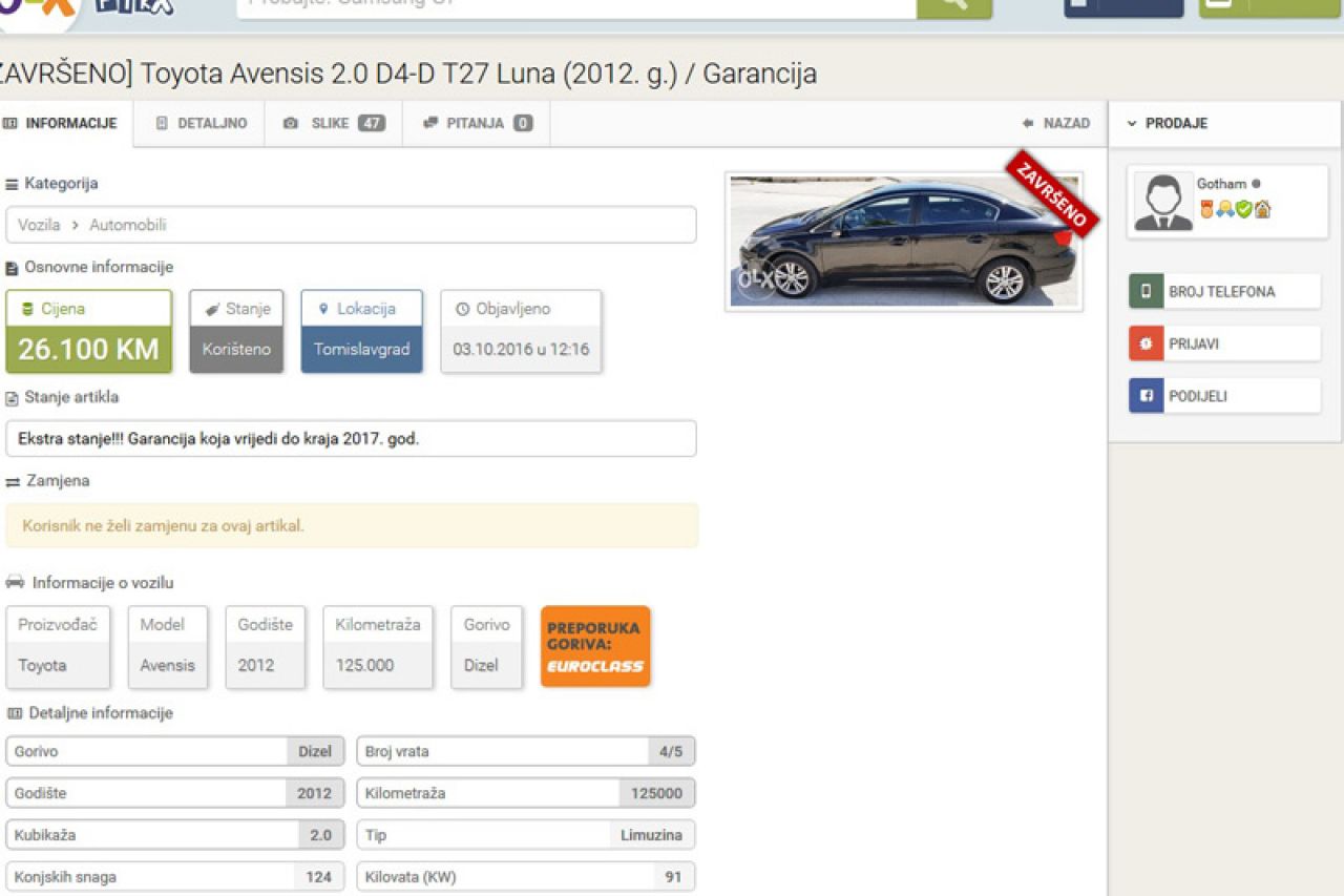 Slobodno se češite: Tko privatno prodaje službena vozila u Tomislavgradu?