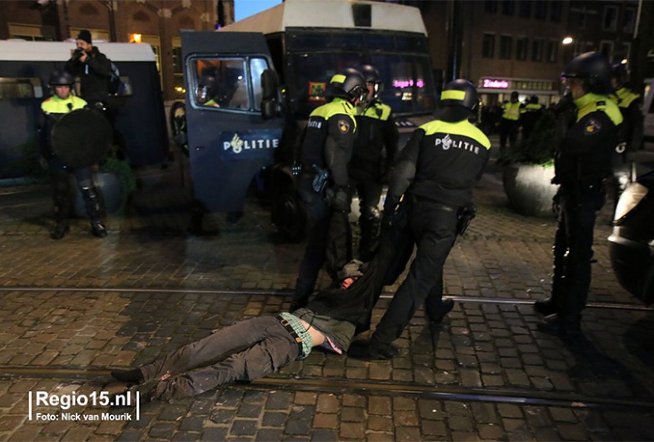 Uhićeno 166 prosvjednika u Haagu zbog nasilja nad policijom