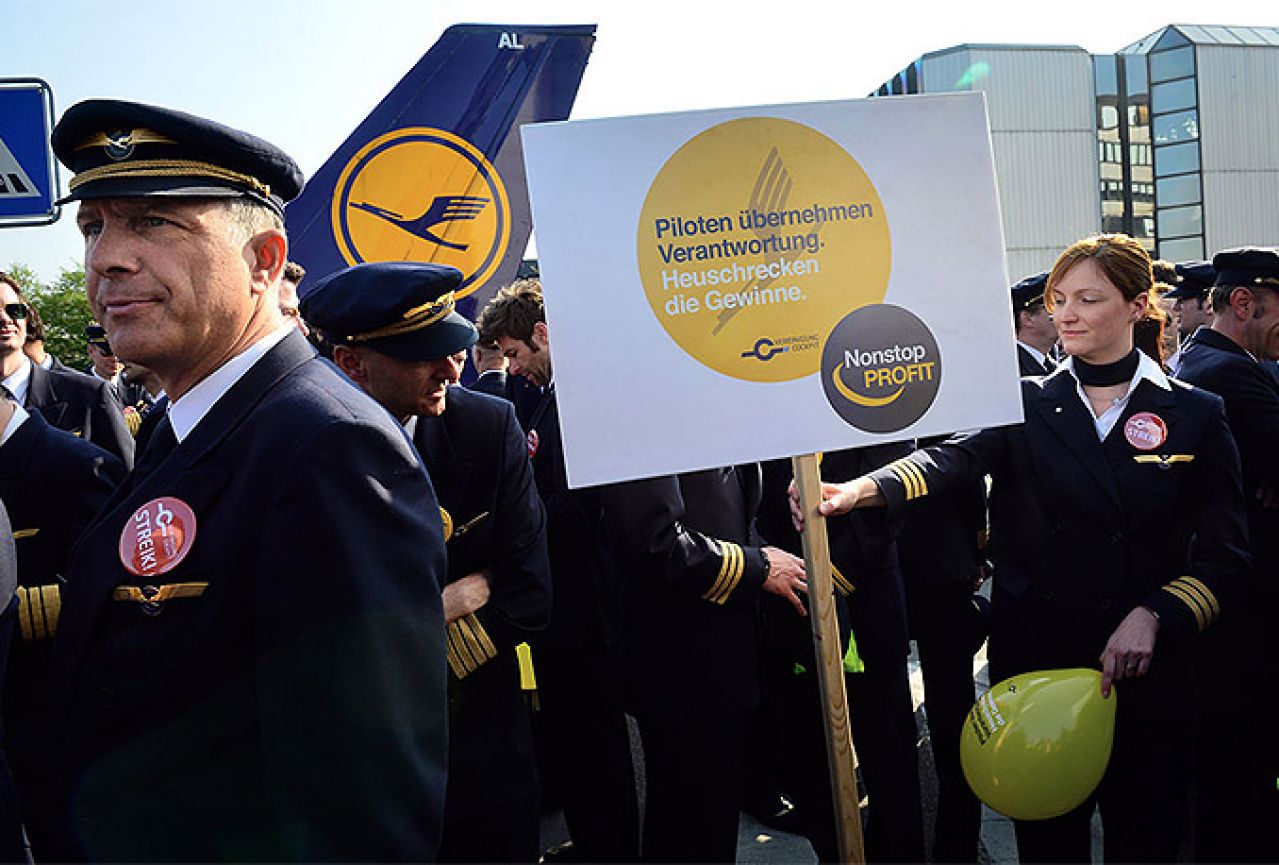 Štrajk postaje neograničen: Lufthansa otkazala 137 letova 