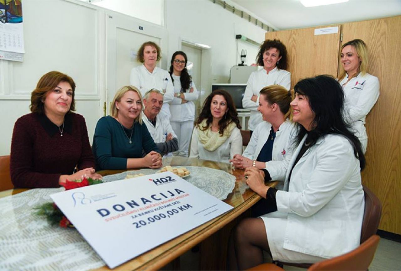 Zajednica žena HDZ-a BiH donirala 20.000 KM mostarskoj bolnici