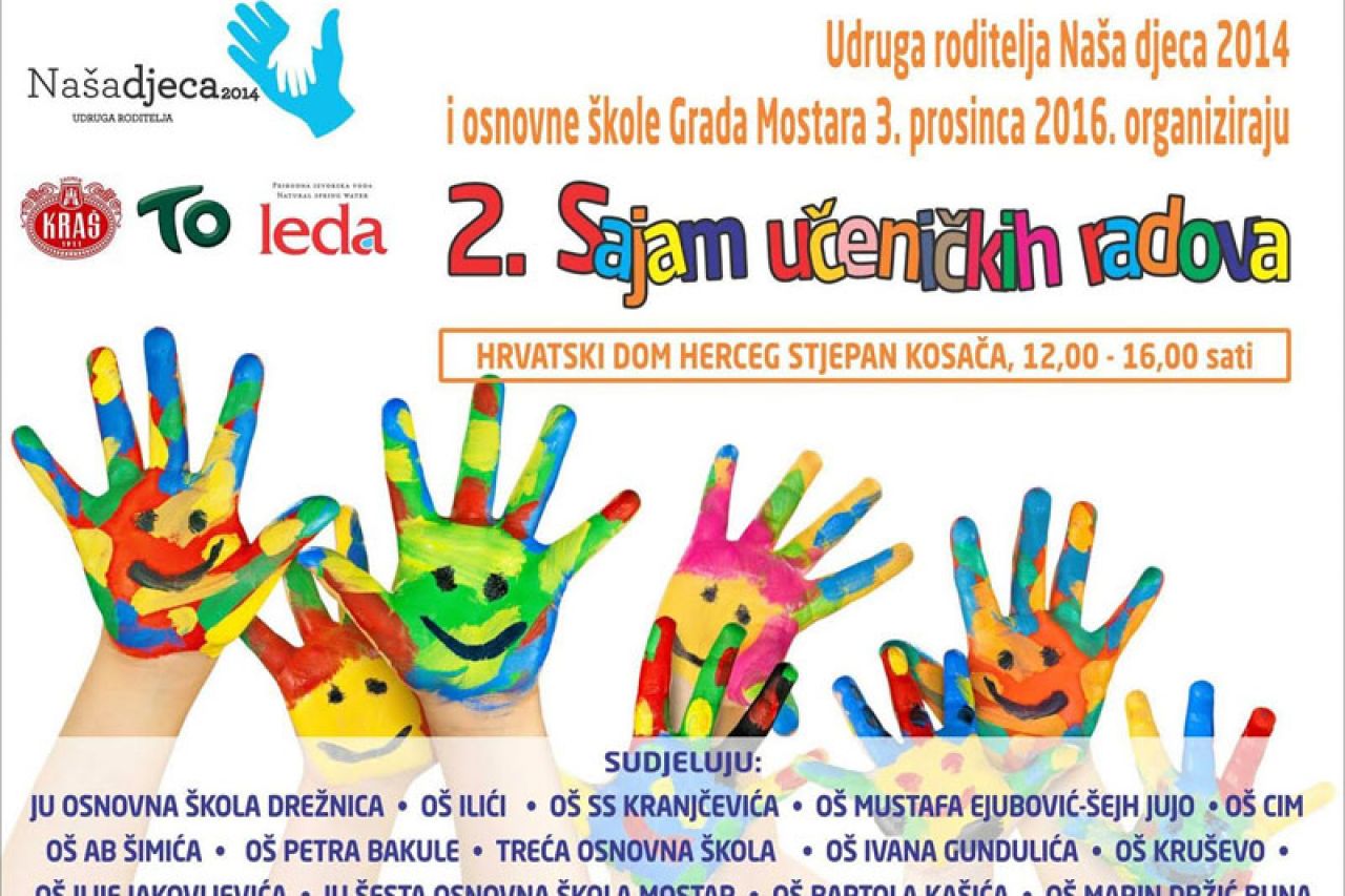 Poziv na Sajam učeničkih radova škola Mostara