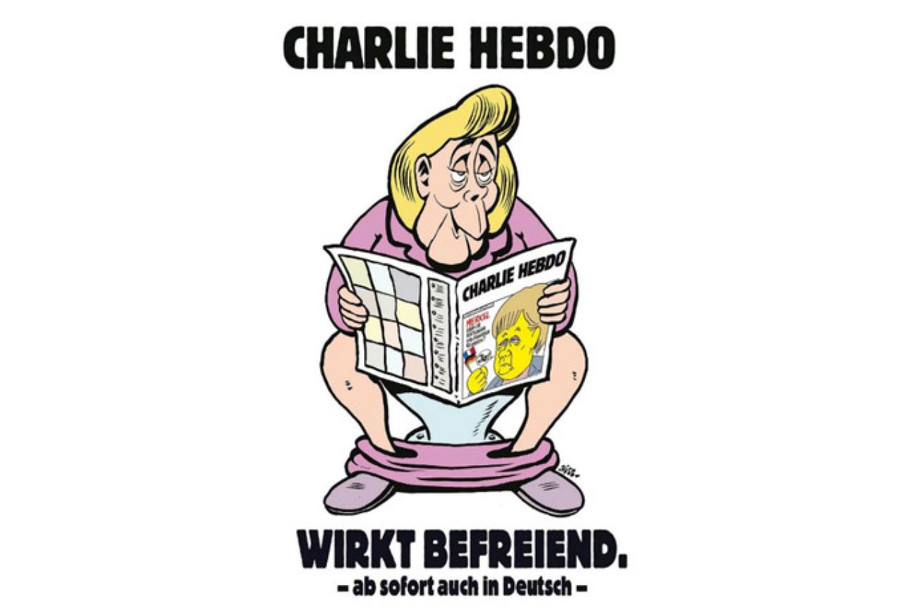 Charlie Hebdo počeo izlaziti na njemačkom i odmah kritizirao Merkel