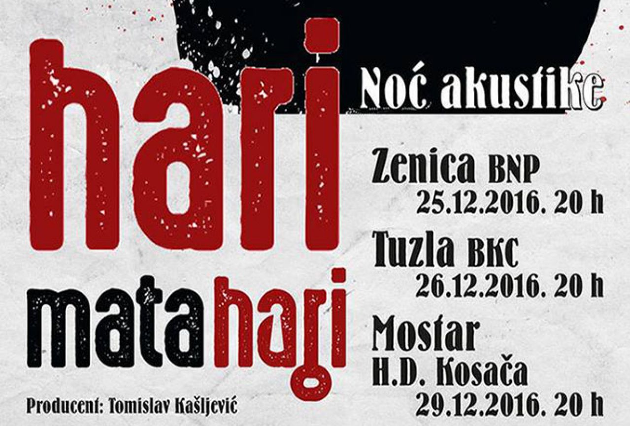 Mini akustična turneja Hari Mata Harija dolazi i u Mostar