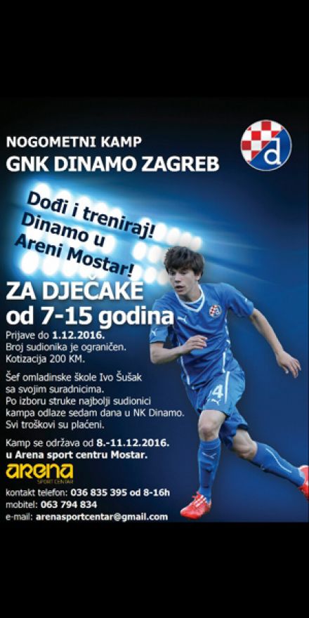 U Mostaru svečano otvoren Dinamov nogometni kamp