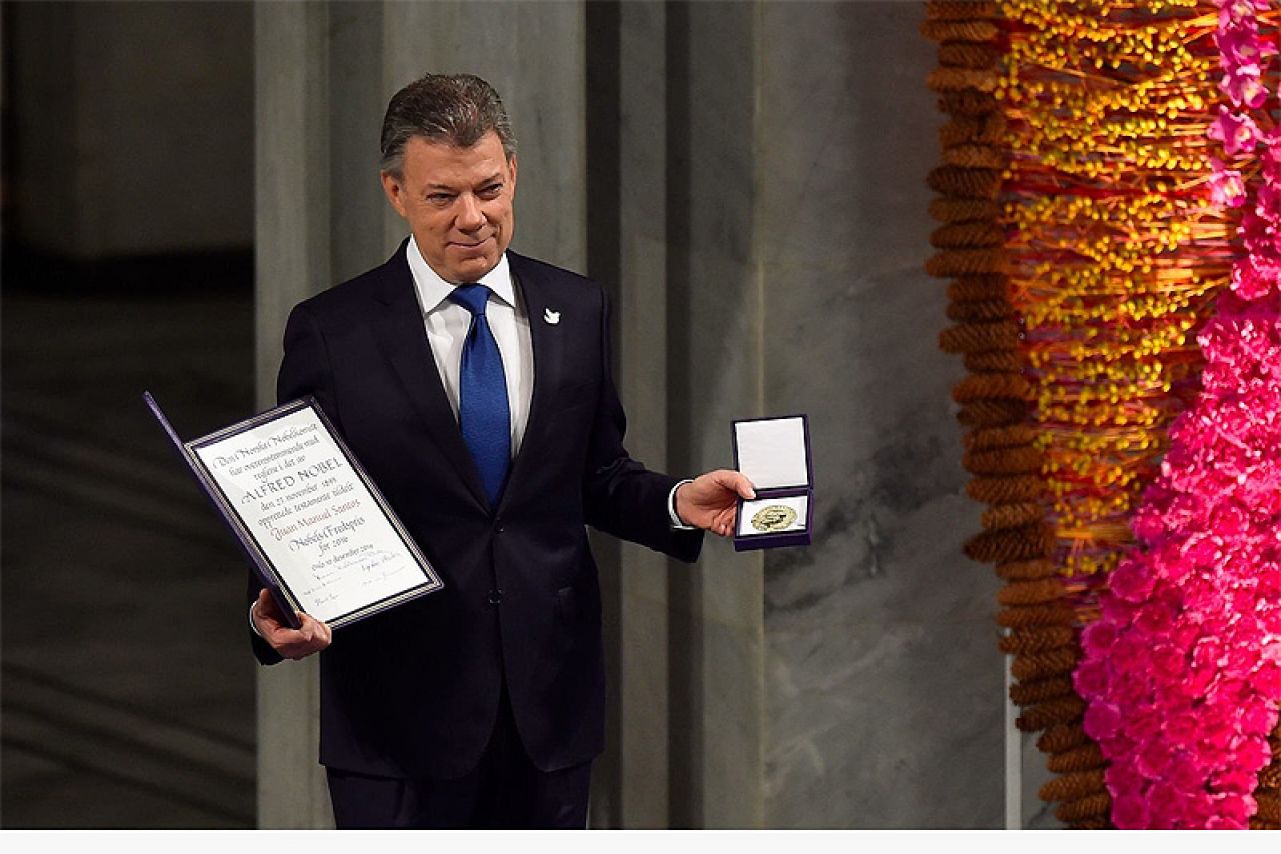 Kolumbijski predsjednik primio Nobelovu nagradu za mir