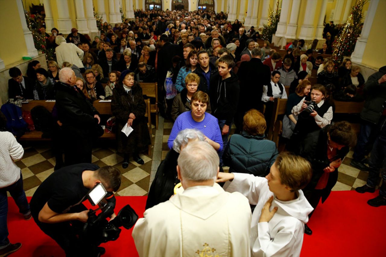 Katolici u Moskvi obilježili Božić na misi polnoćki