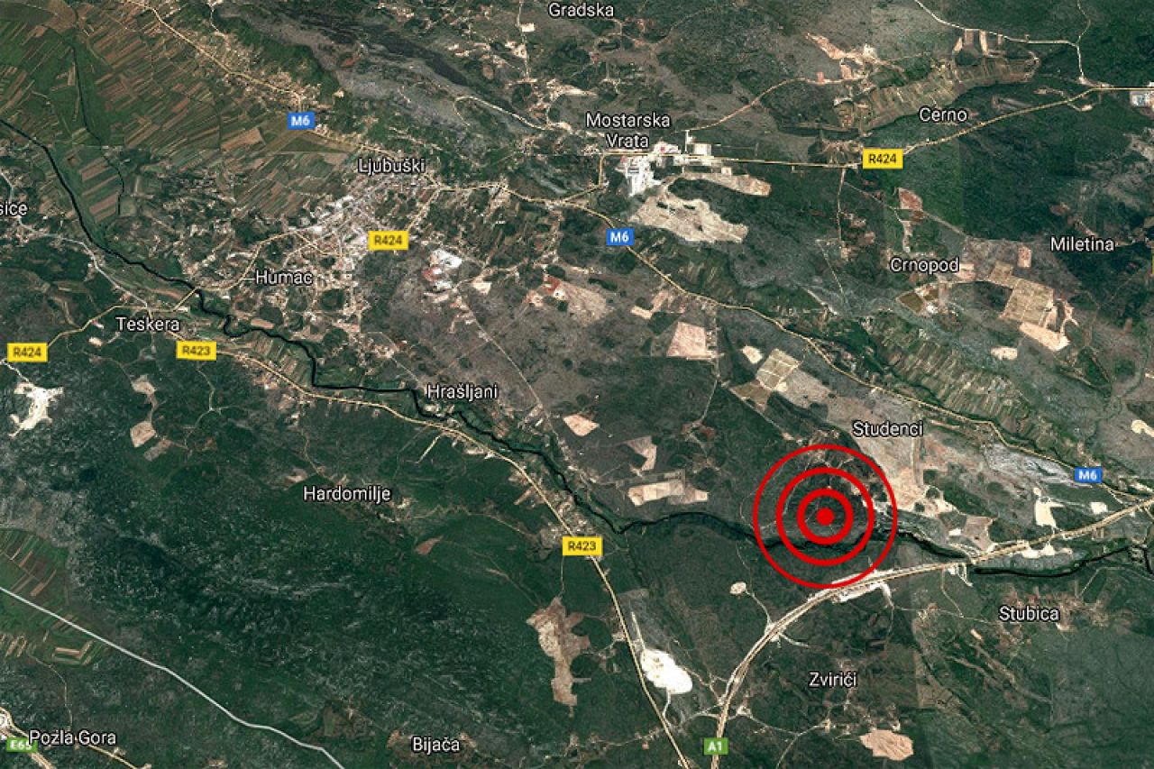 Snažan potres zatresao Hercegovinu, epicentar kod Ljubuškog