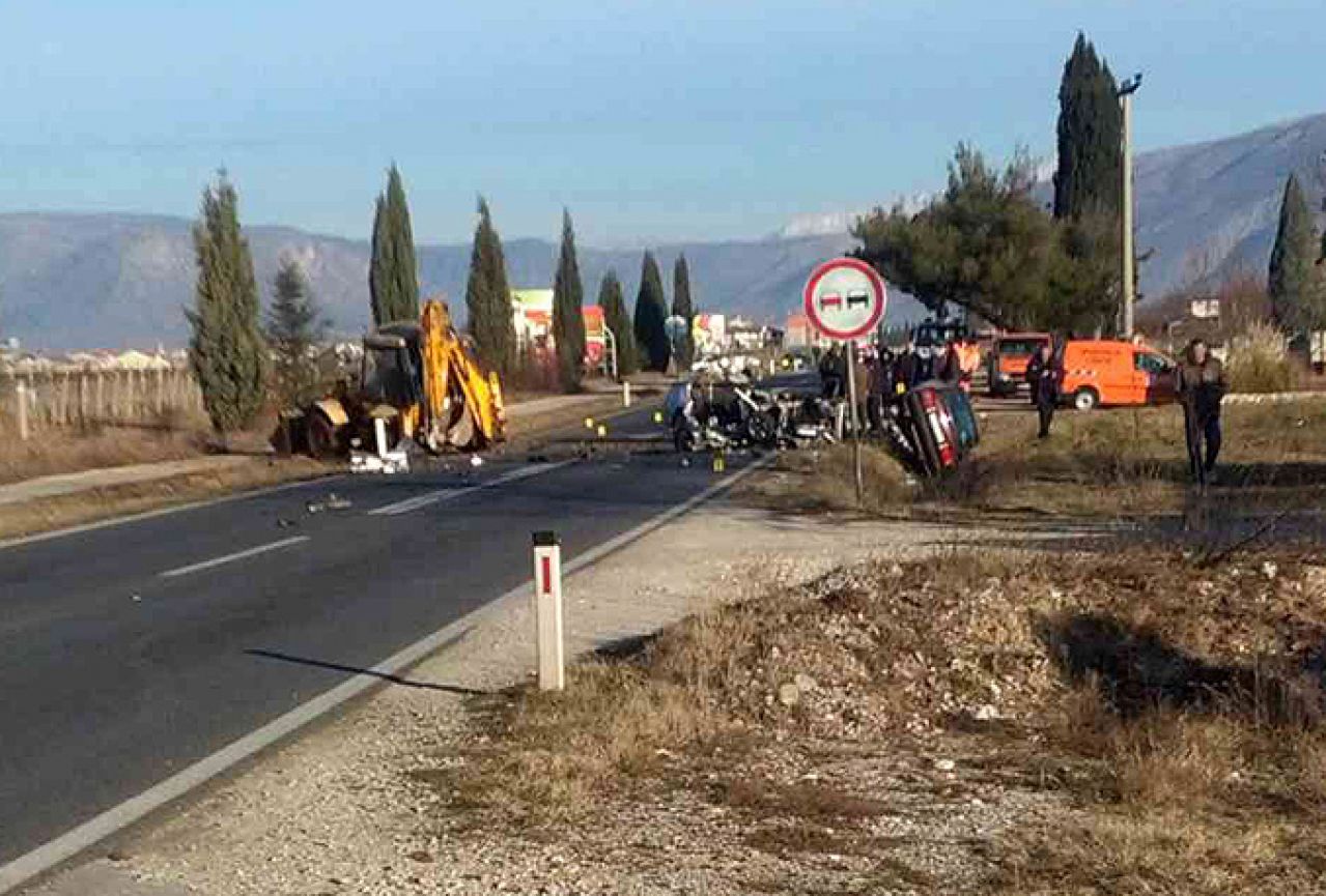 Tri osobe poginule u sudaru južno od Mostara