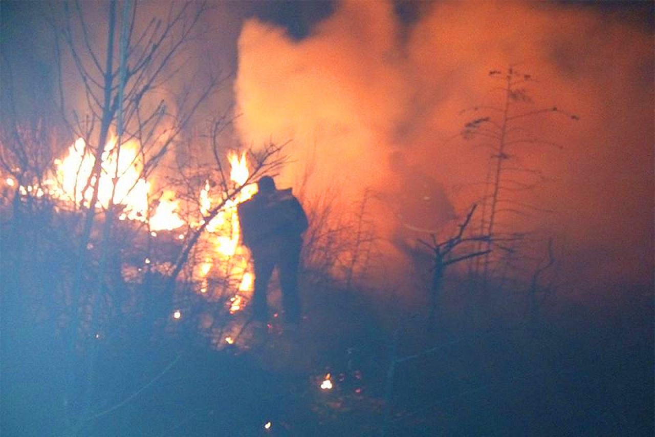 Vatra ugrozila kuće u Šurmancima kod Čapljine