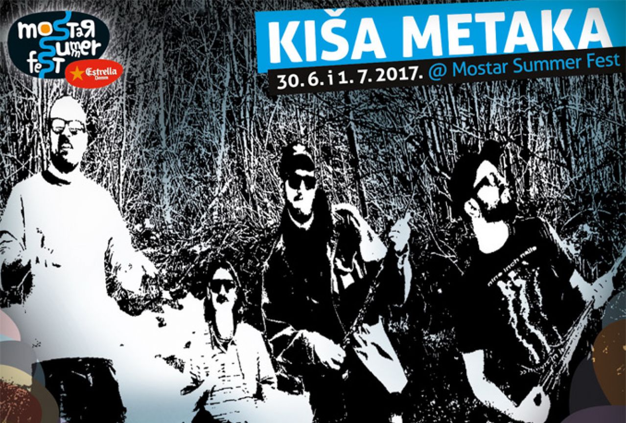 Ovog ljeta dugo iščekivani nastup benda Kiša metaka premijerno na Mostar Summer Festu!