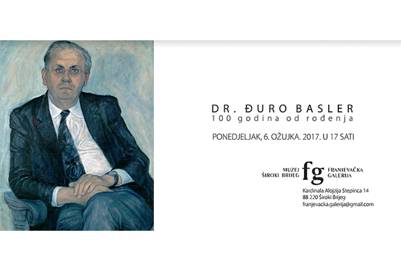 Franjevačka galerija obilježava 100. godišnjicu rođenja Đure Baslera