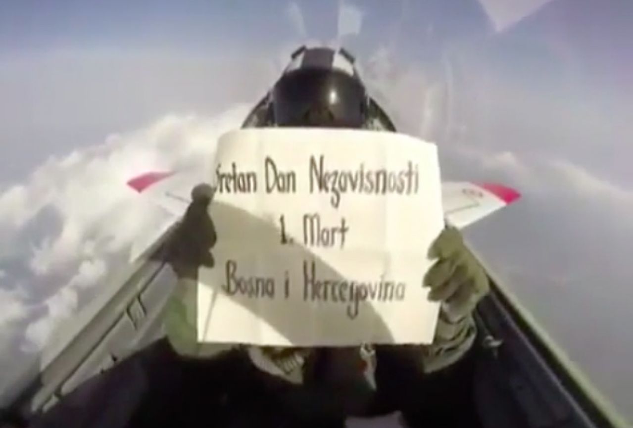 VIDEO | BiH, sretno: Originalna čestitka turskog vojnog pilota