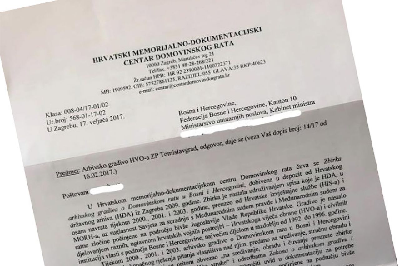 Riješena misterija s papirima HVO-a u Tomislavgradu