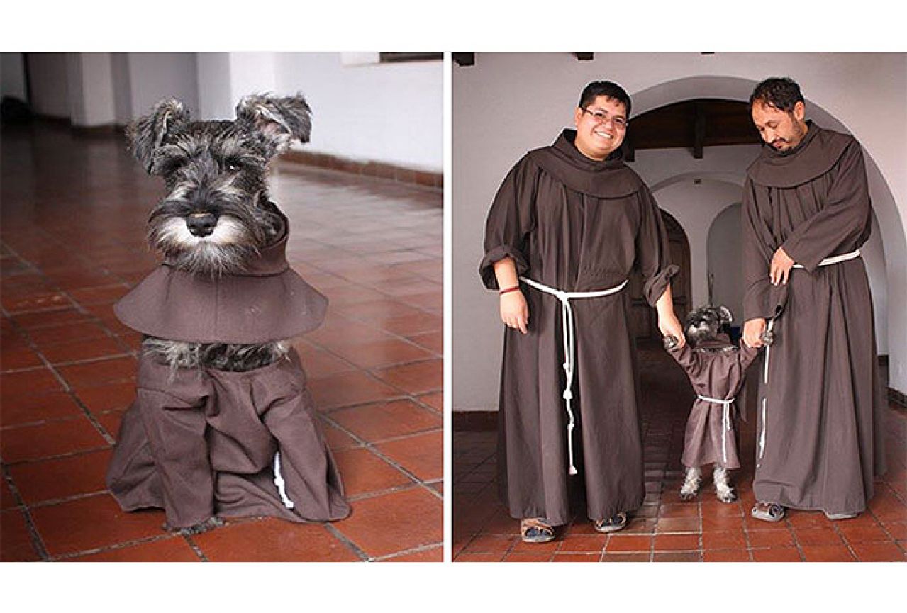 Upoznajte fra Brku, psa kojeg su udomili svećenici