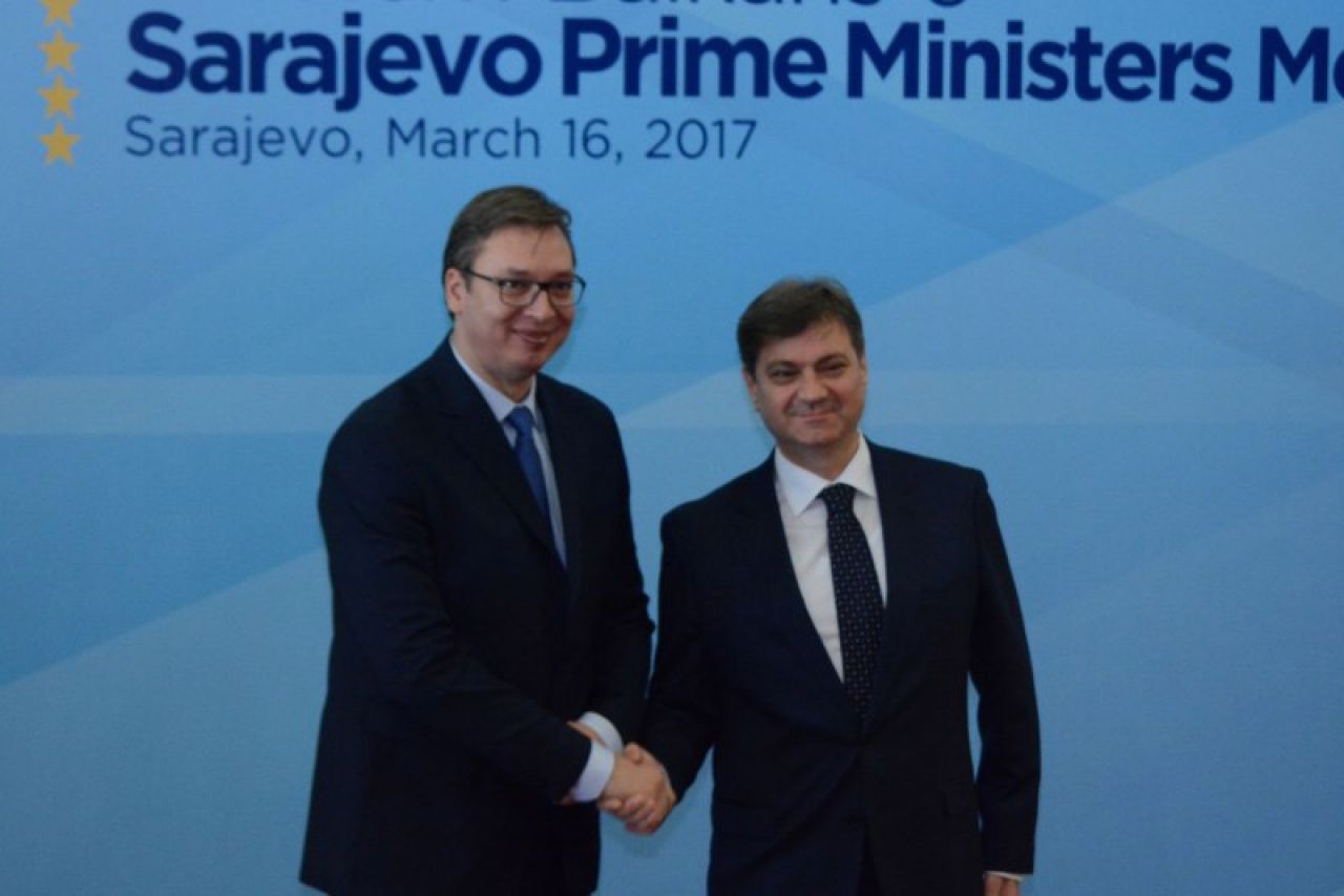 Vučić u Sarajevu nije htio govoriti medijima