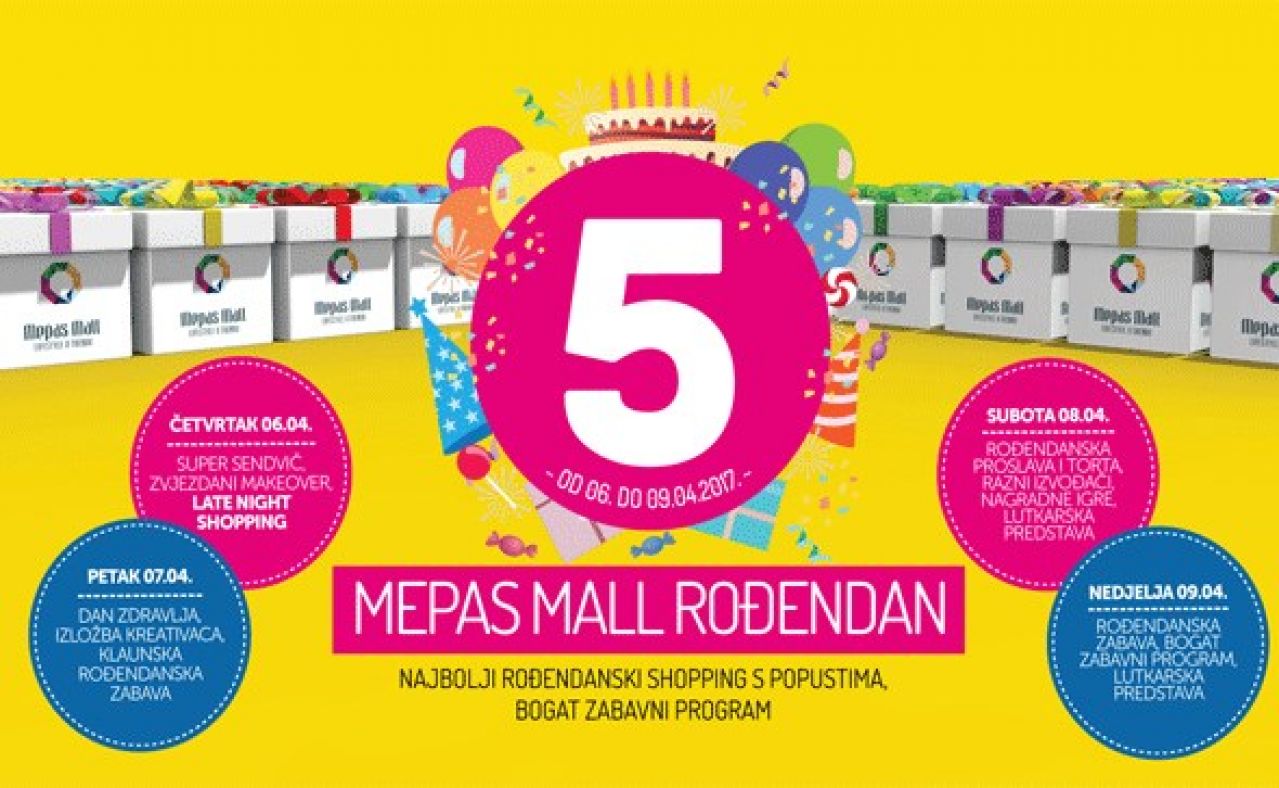 Mepas Mall slavi peti rođendan