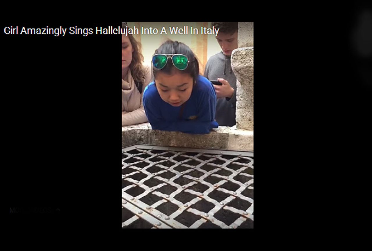 VIDEO | Djevojka zapjevala iznad bunara i oduševila internet