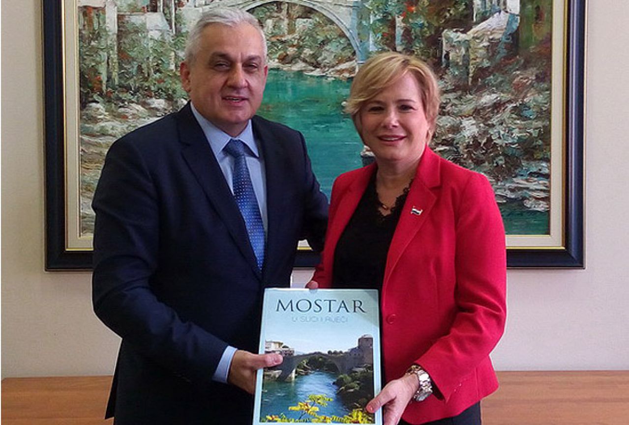 Bešlić upoznao potpredsjednicu HGK o gospodarskim prilikama u Mostaru