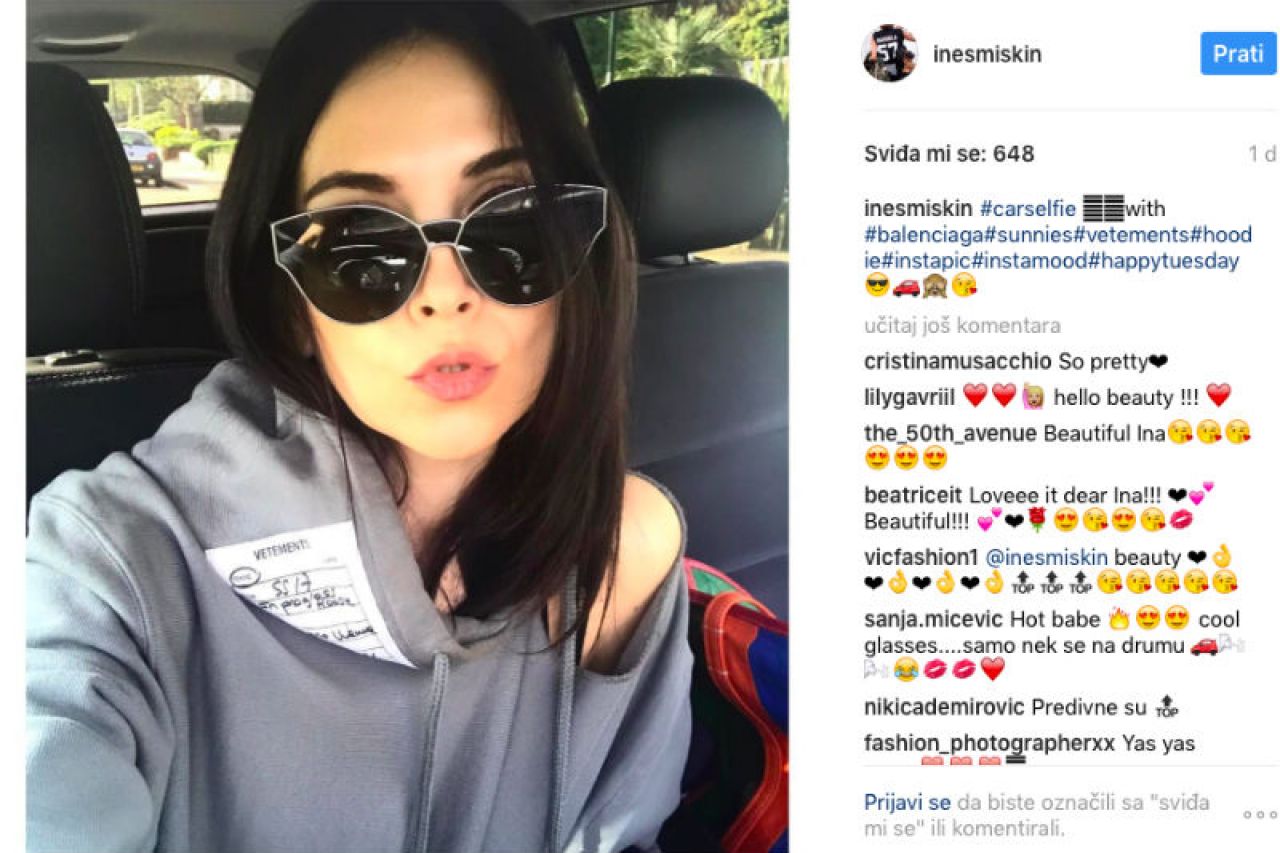 Među najutjecajnijim Instagram djevojkama regije i Mostarka Ines